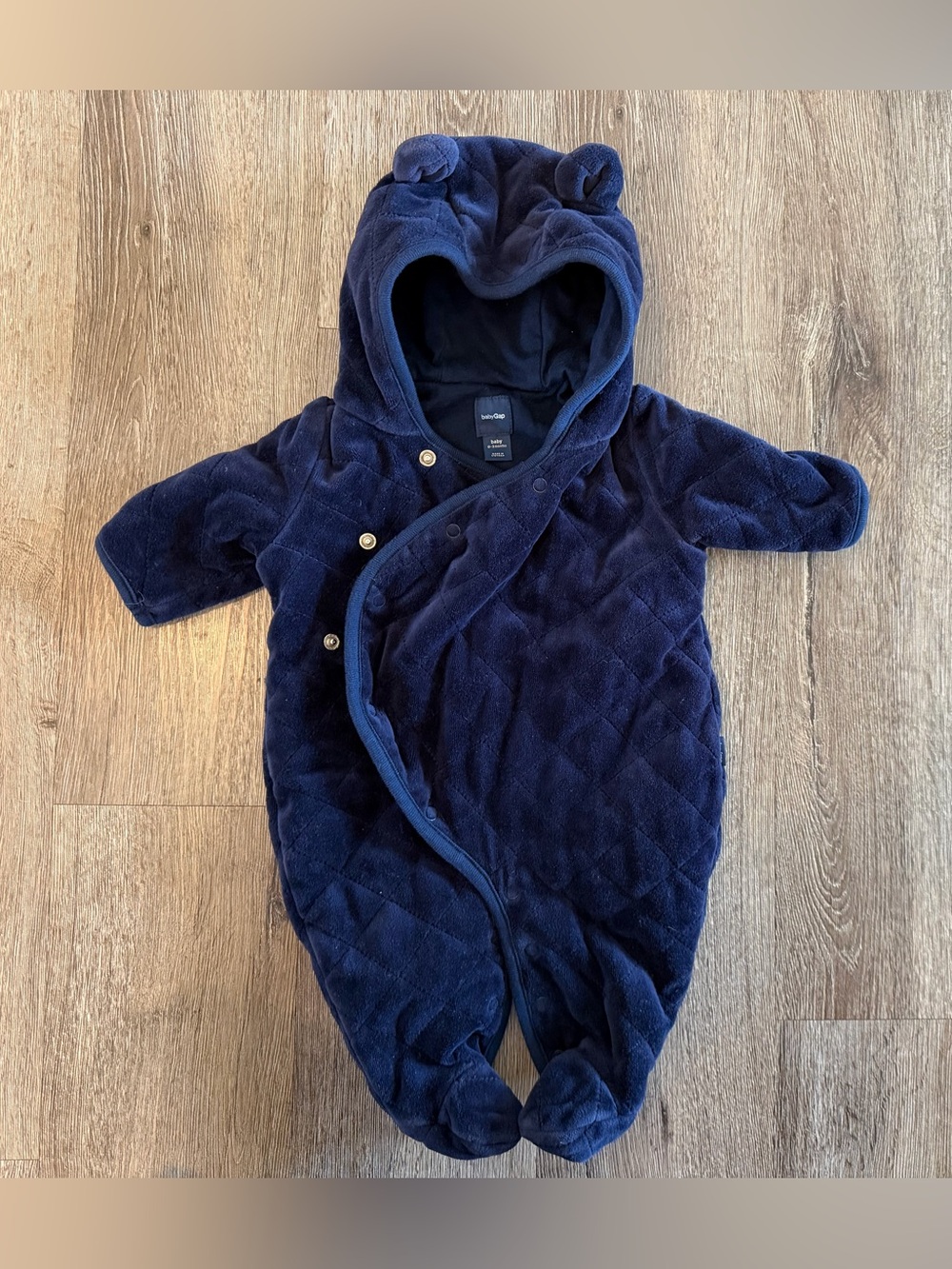 EUC Baby Gap, baby boy bunting outfit, 0-3M, Navy Blue